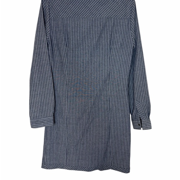 Heartloom Striped 100% Cotton Shirt Dress Button Front Size Medium - Picture 3 of 7